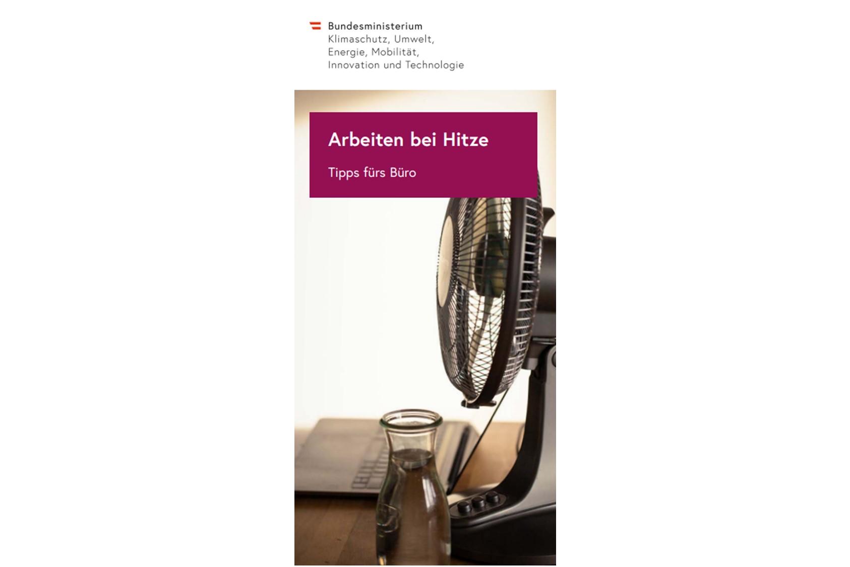 Cover Arbeiten bei Hitze Tipps fürs Büro