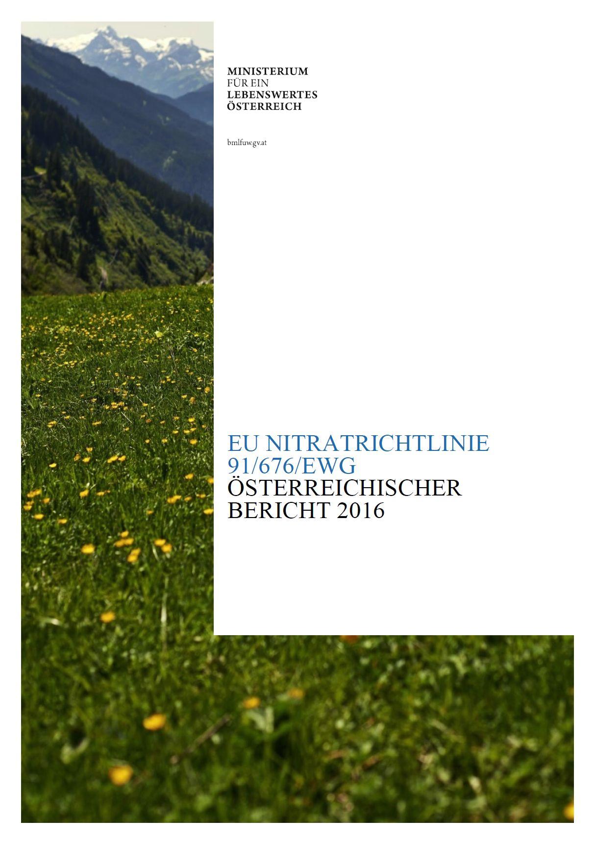 Cover Nitratbericht 2016