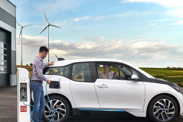 Aufladen eines Elektroautos