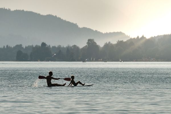 Wassernutzung, Wasser, Gewässer, See, Seen, Freizeitsport, genießen, Freizeitaktivitäten, Natur,