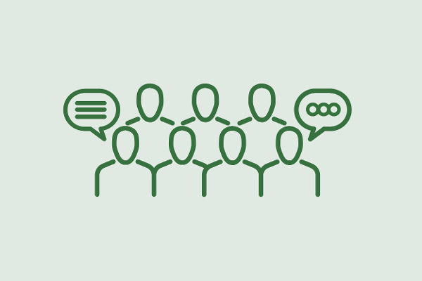  Icon Person Gruppe Sprechblase Experten