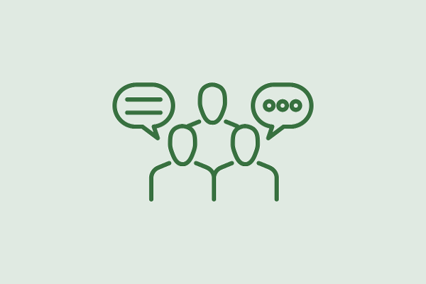  Icon Person Gruppe Sprechblase