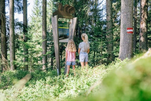 Kinder vor Schautafel