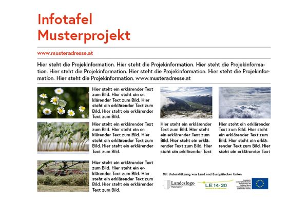 Infotafel Land+ELER+EU