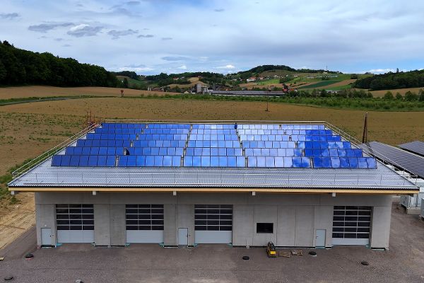 Solarthermie-Anlage auf dem Dach
