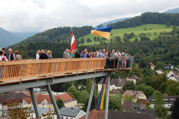 Aussichtsplattform vom Kirchberg an der Pielach bei der Eröffnung
