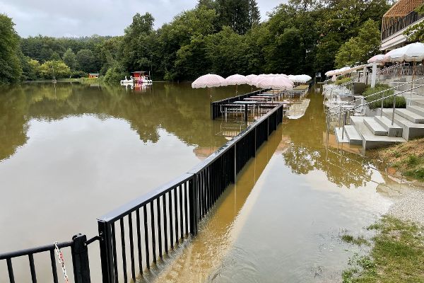 Hochwasser bei Graz.