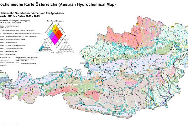 Hydrochemische Karte Österreichs