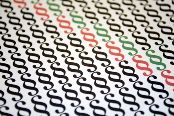 Several colored paragraph mark