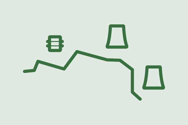 Icon Atom close to the border