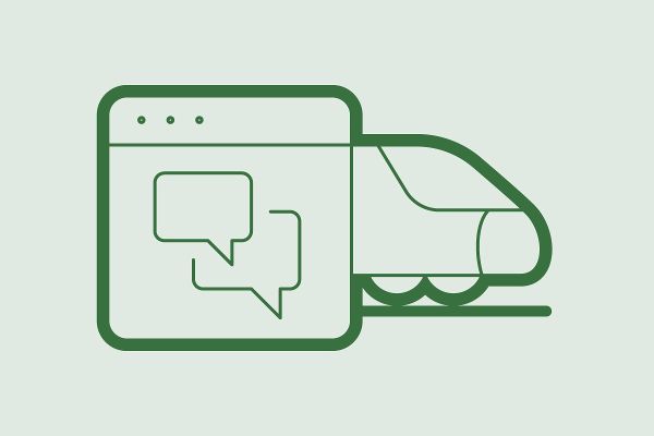 Icon Digitale Abfrageplattform für Bahntransporte