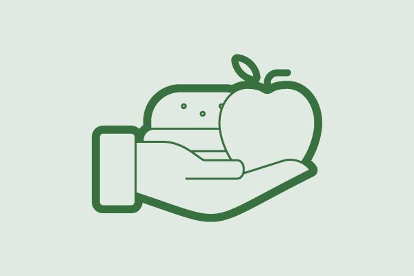 Icon Lebensmittelweitergabe