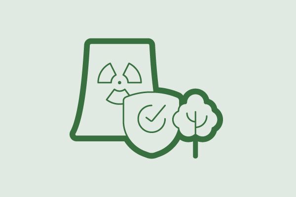 Icon Kernkraftwerke Sicherheit und Klimaschutz