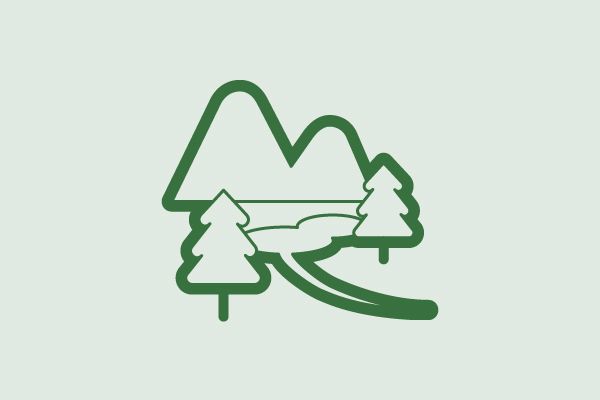 Icon Wald und Berge