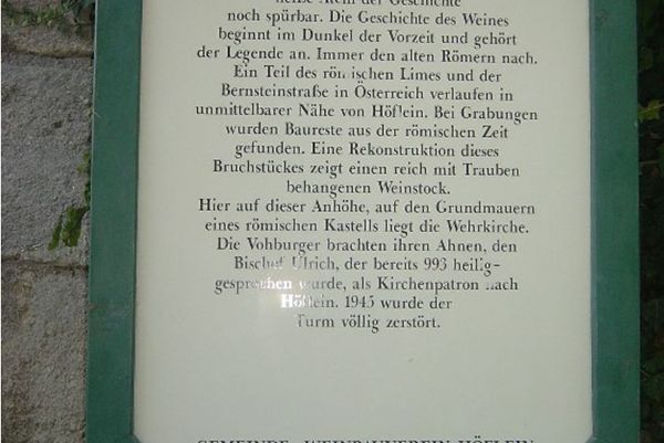 Weinlehrpfad Höflein