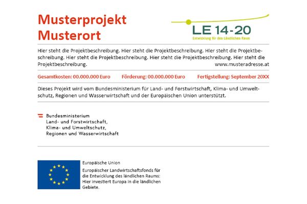 Erläuterungstafel/Hinweisschild