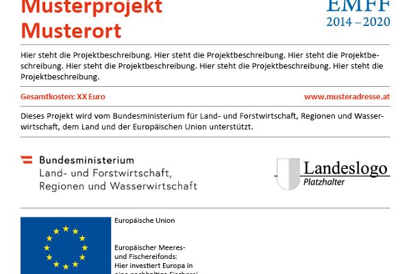  Erinnerungstafel - EMFF - "Bund+Land+EU"