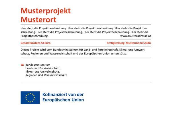Hinweistafel Bund+EU