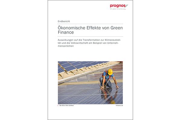 Titelblatt "Ökonomische Effekte von Green Finance"
