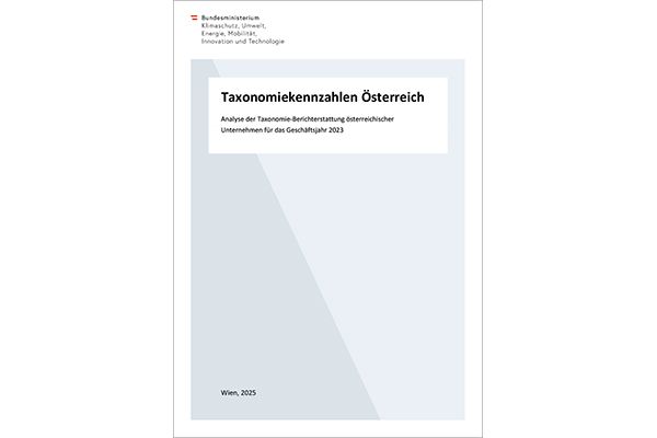 Taxonomiekennzahlen Österreich 2023, Titelbild