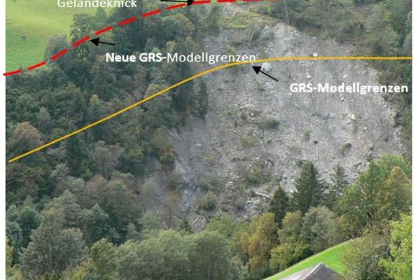 Schutzwaldkulisse an einem Steilhang
