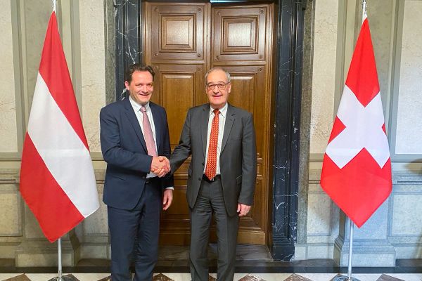 Minister Totschnig mit Amtskollegen Bundesrat Guy Parmelin 