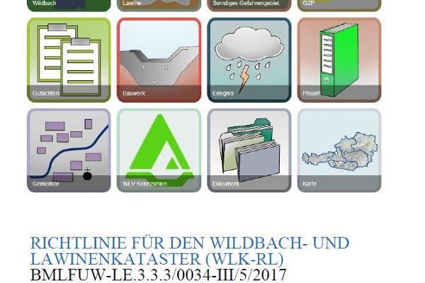 Richtlinie für den Wildbach- und Lawinenkataster der Wildbach- und Lawinenverbauung