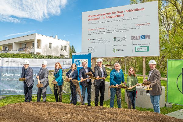Schöcklbach Spatenstich 4. Bauabschnitt