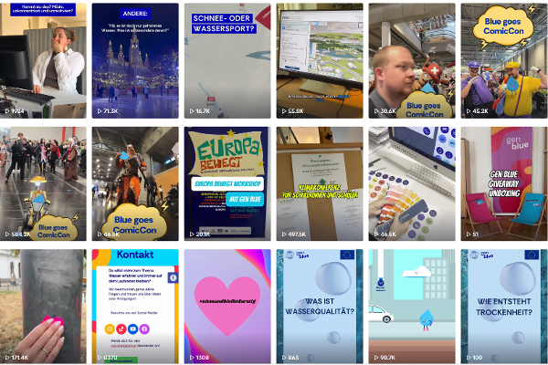 Screenshot des TikTok Accounts von gen blue.