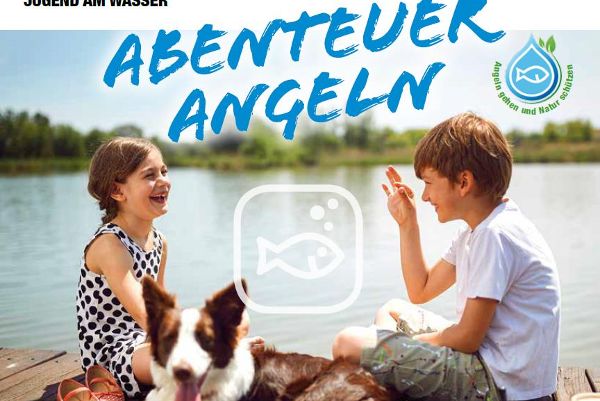 Am Bild ist das Titelbild der Broschüre Abenteuer Angeln zu sehen