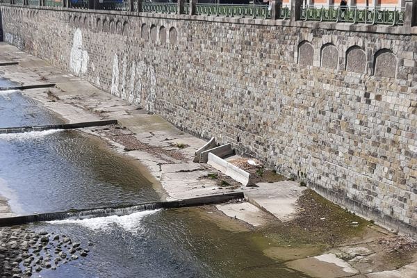 Ansicht Wienfluss in Wien