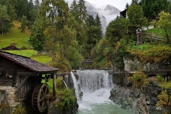 Dorferbach mit Mühle in Hinterbichl (Osttirol), Gerald Lutz