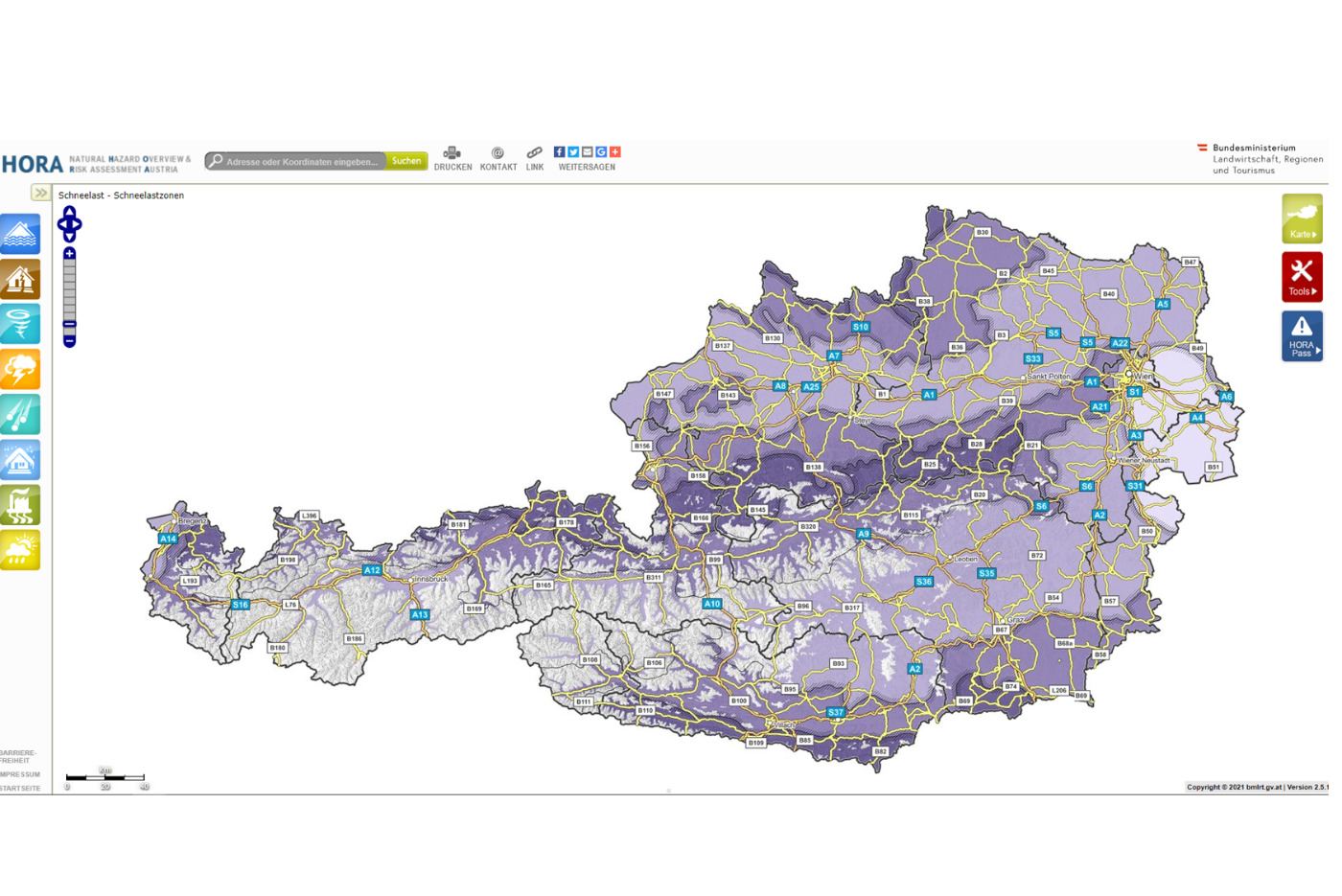 Screenshot Website HORA