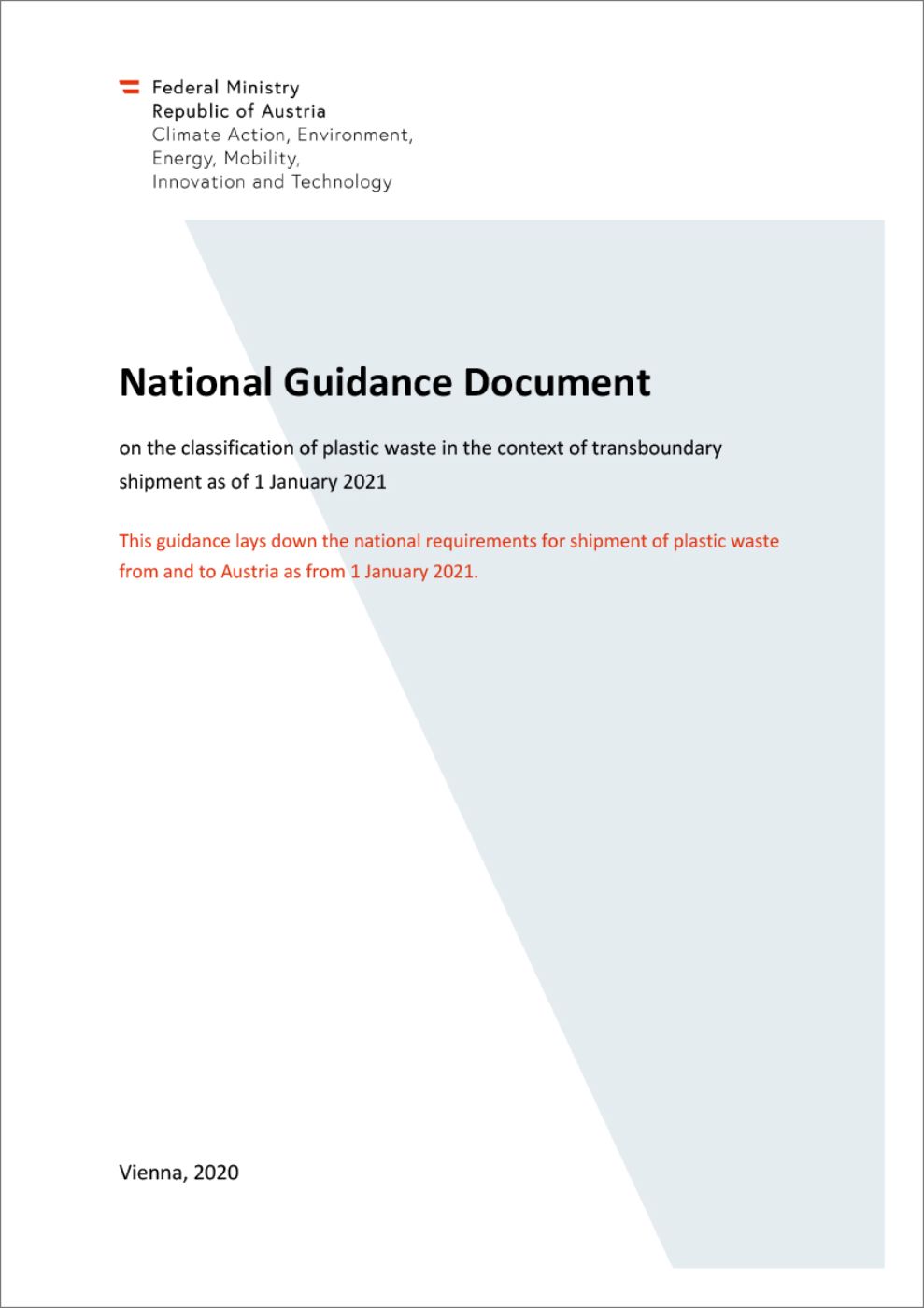 Cover National Guidance Document