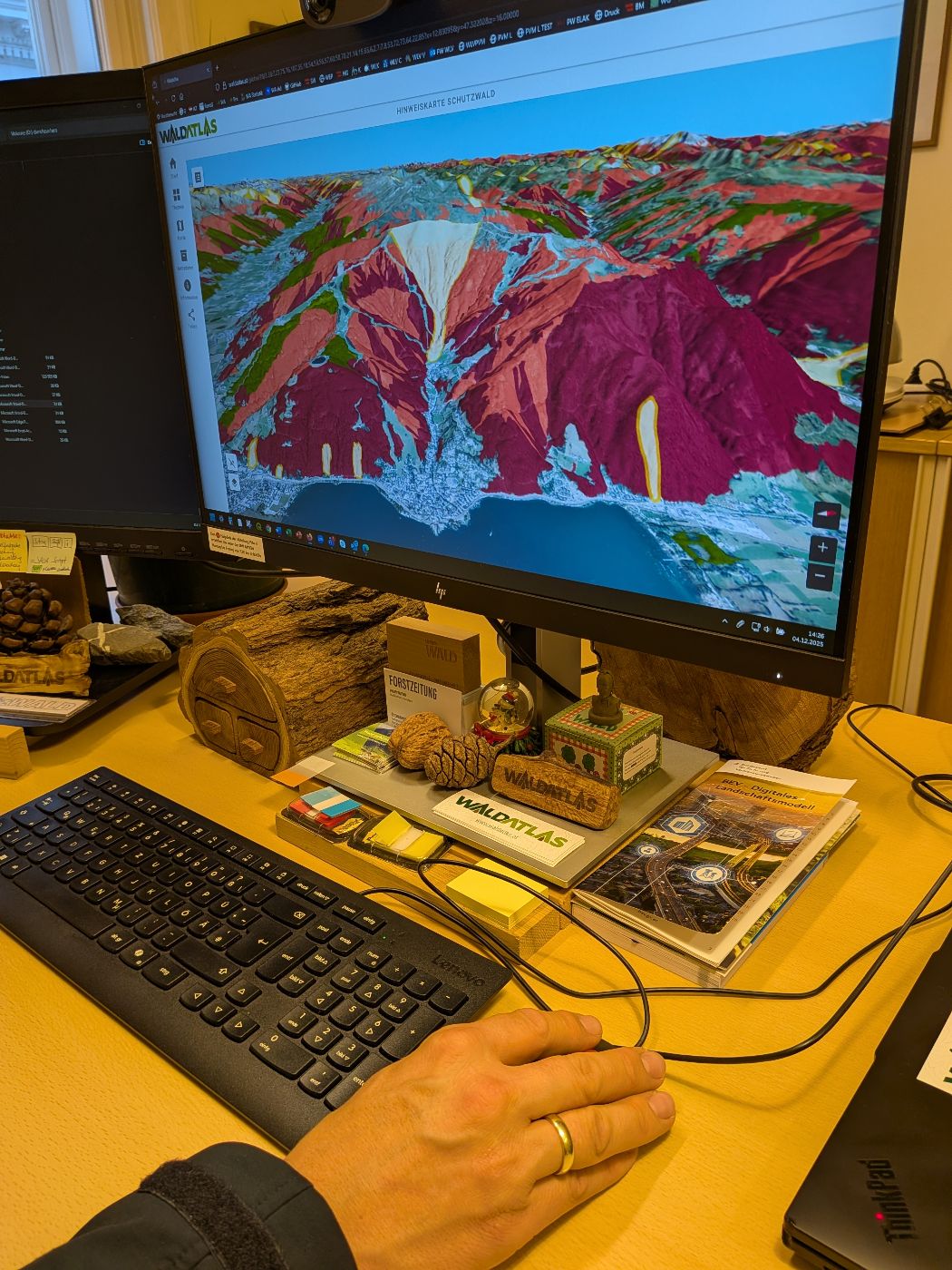 Forest Atlas 3D – Handling with the Mouse