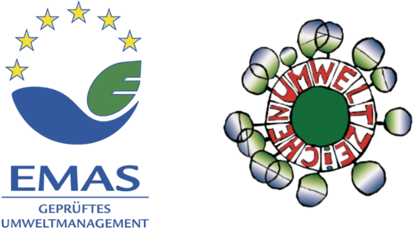 Logos EMAS und Umweltzeichen