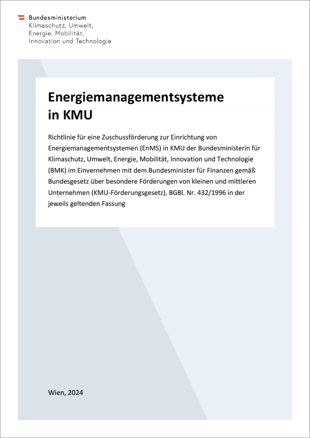 Titelbild der Zuschussförderungs-Richtlinie