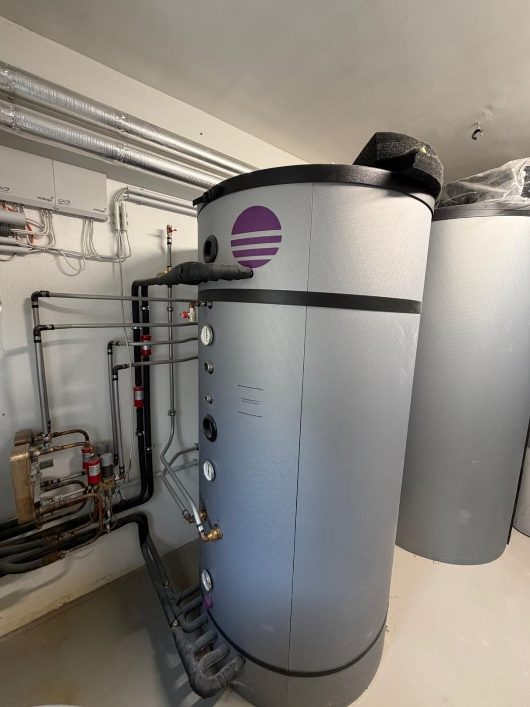 Wasserspeicher der Wärmerückgewinnungsanlage