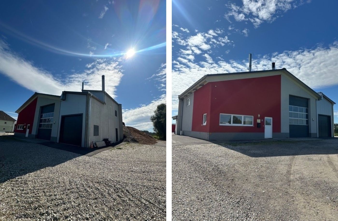 Hauptgebäude des Heizwerks