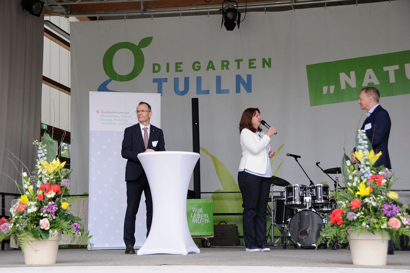 Peter Iwaniewicz, BMK und Rainer Obricht, Land NÖ eröffnen die Agenda 2030-Tagung