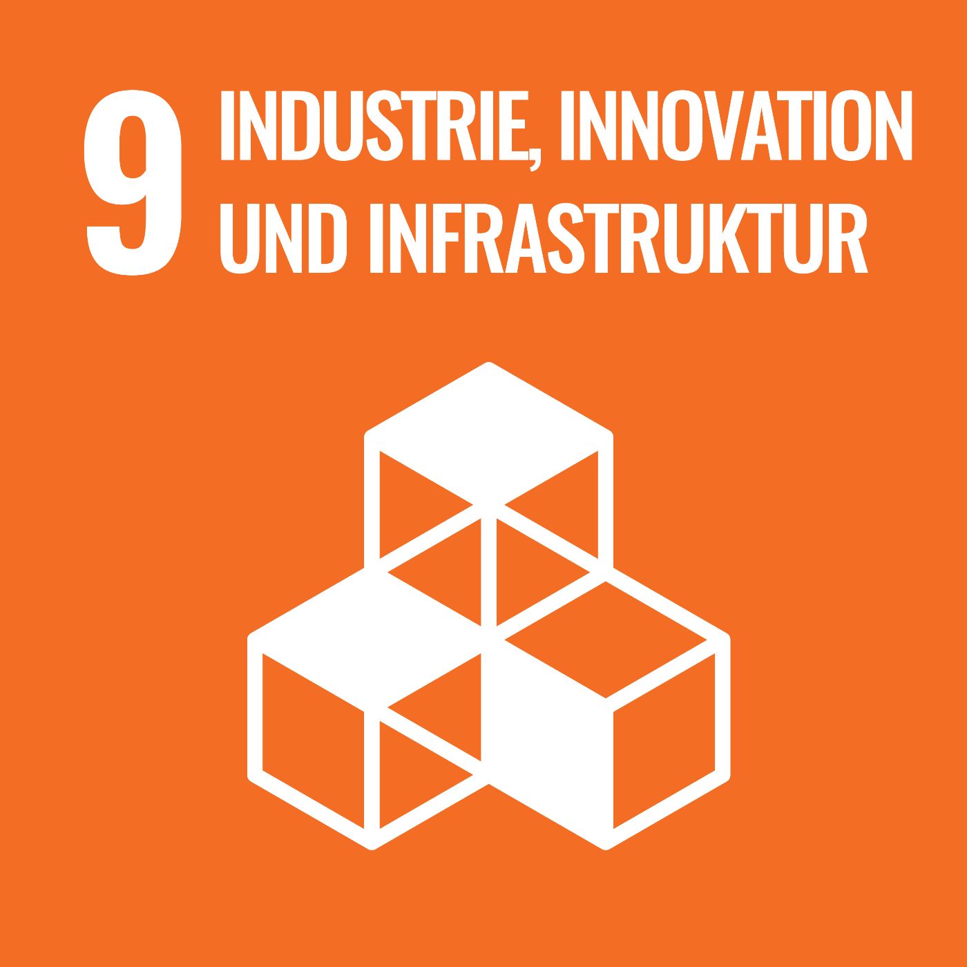 Logo Sustainable Development Goal 9 - Industrie, Innovation und Infrastruktur