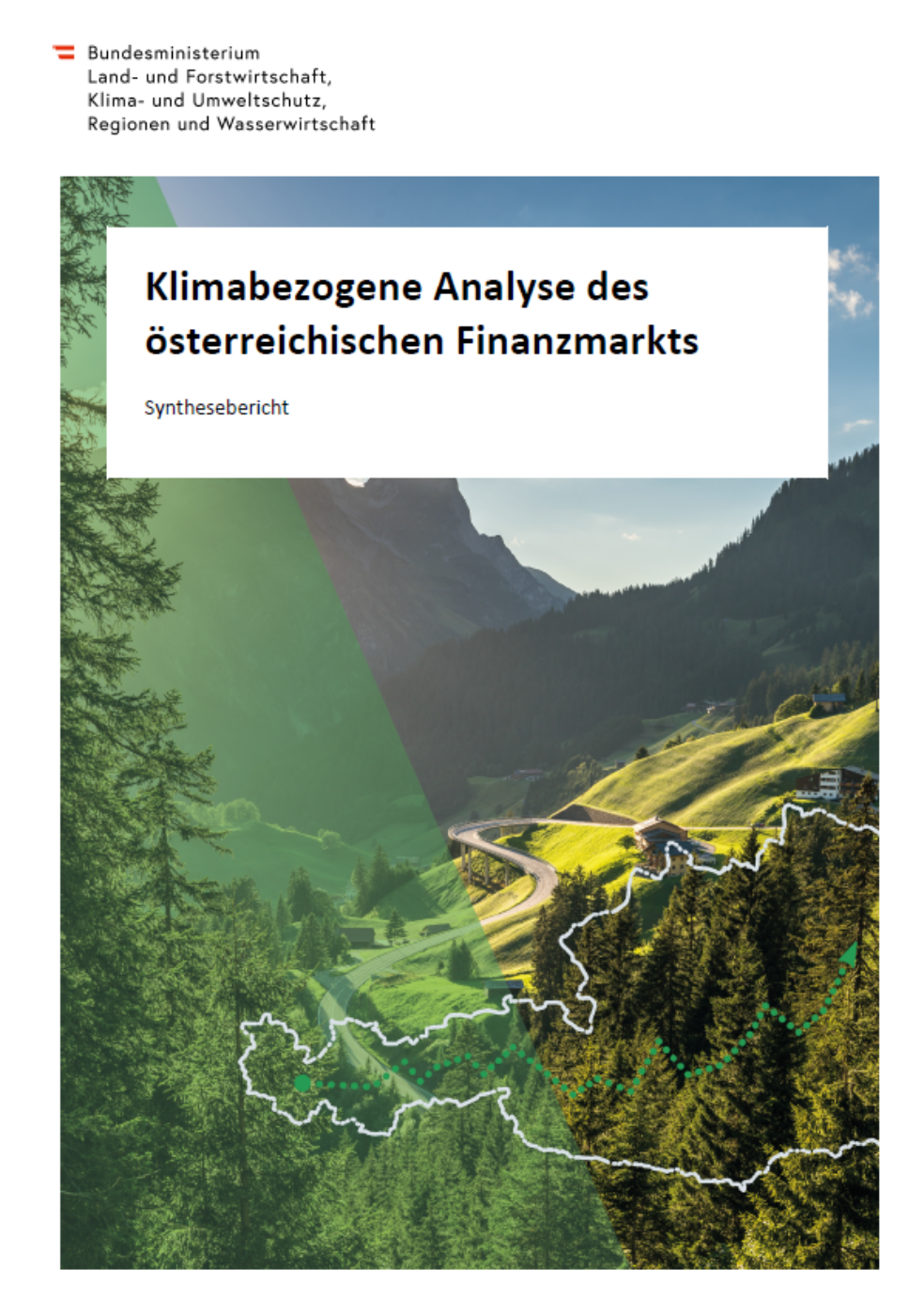 Landschaft mit Bergen und Wiesen, Österreich Icon