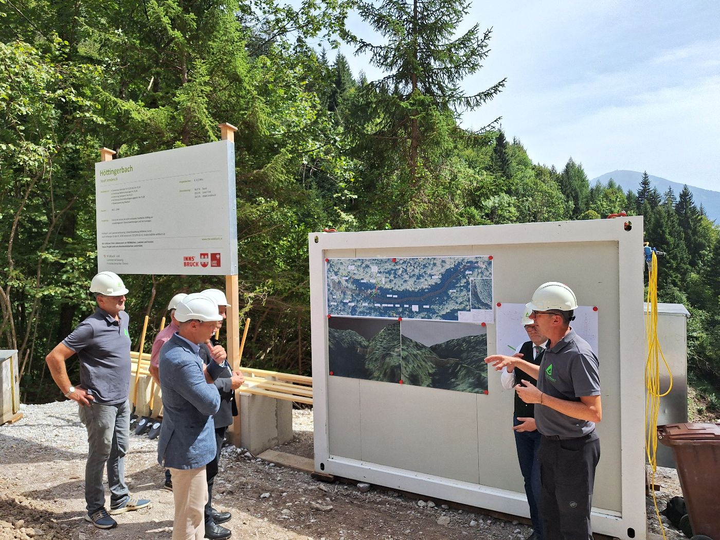 Projektvorstelluing Höttinger Bach durch Sektionsleiter Tirol Gebhard Walter 