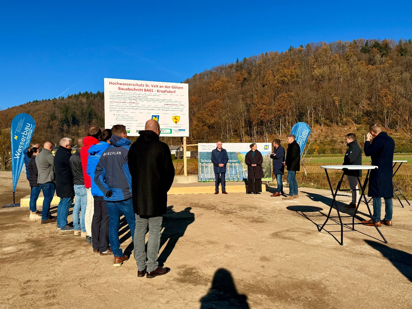 Spatenstich in St. Veit an der Gölsen.