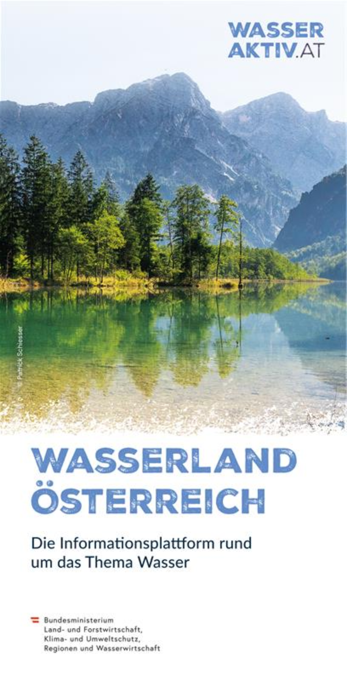 Titelseite des neuen Wasser-Infofolders von Wasseraktiv.