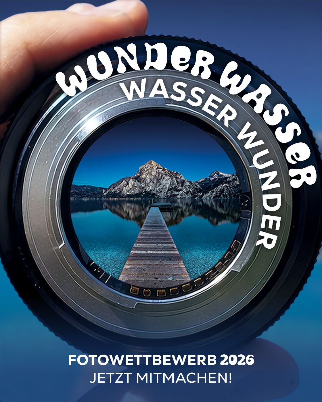 Traunstein zur blauen Stunde von Christian Freiwald