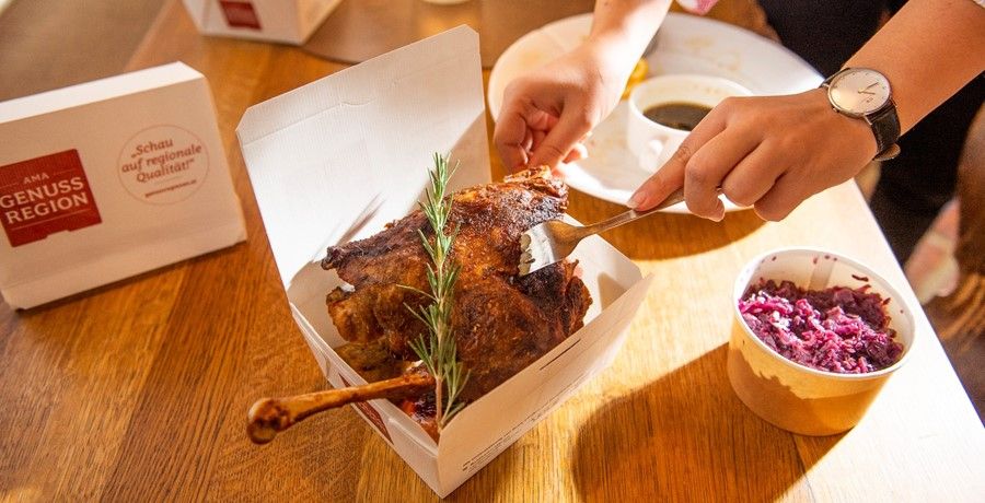 Martini Gansl mit Rotkraut