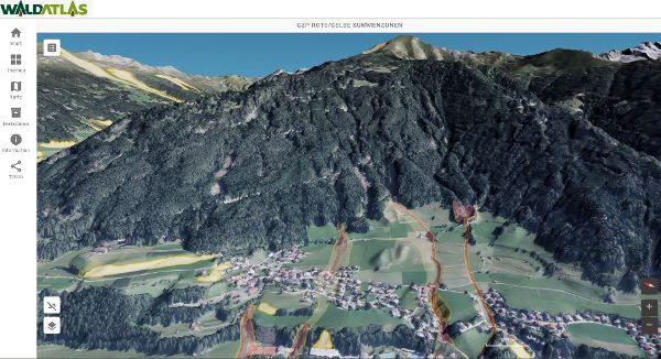 FOREST ATLAS 3D with WLV Hazard Zone Plan