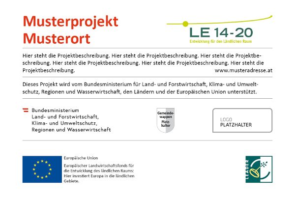 Poster Bund+ELER+Länder+Leader+EU