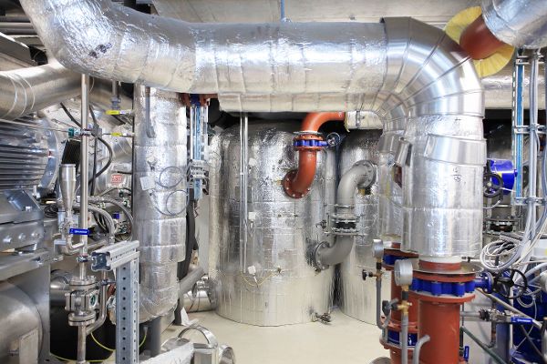 Speicheranlage der Wärmepumpe